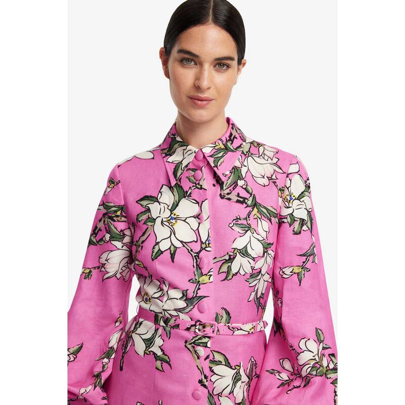 LEO LIN Luminous Linen Mini Dress image number 3